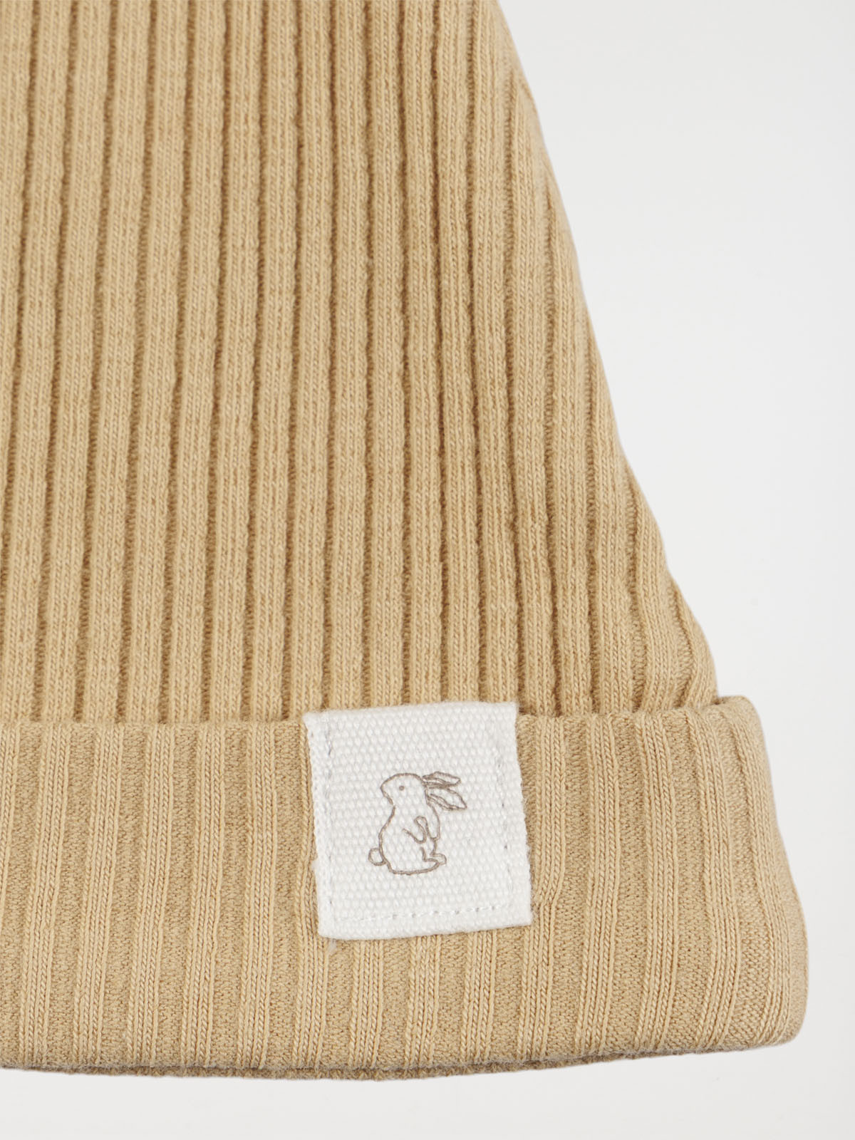 Bonnet naissance lapin sucre roux bébé