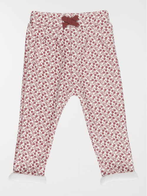 Pantalon imprimé fleurs fille (3-36M)