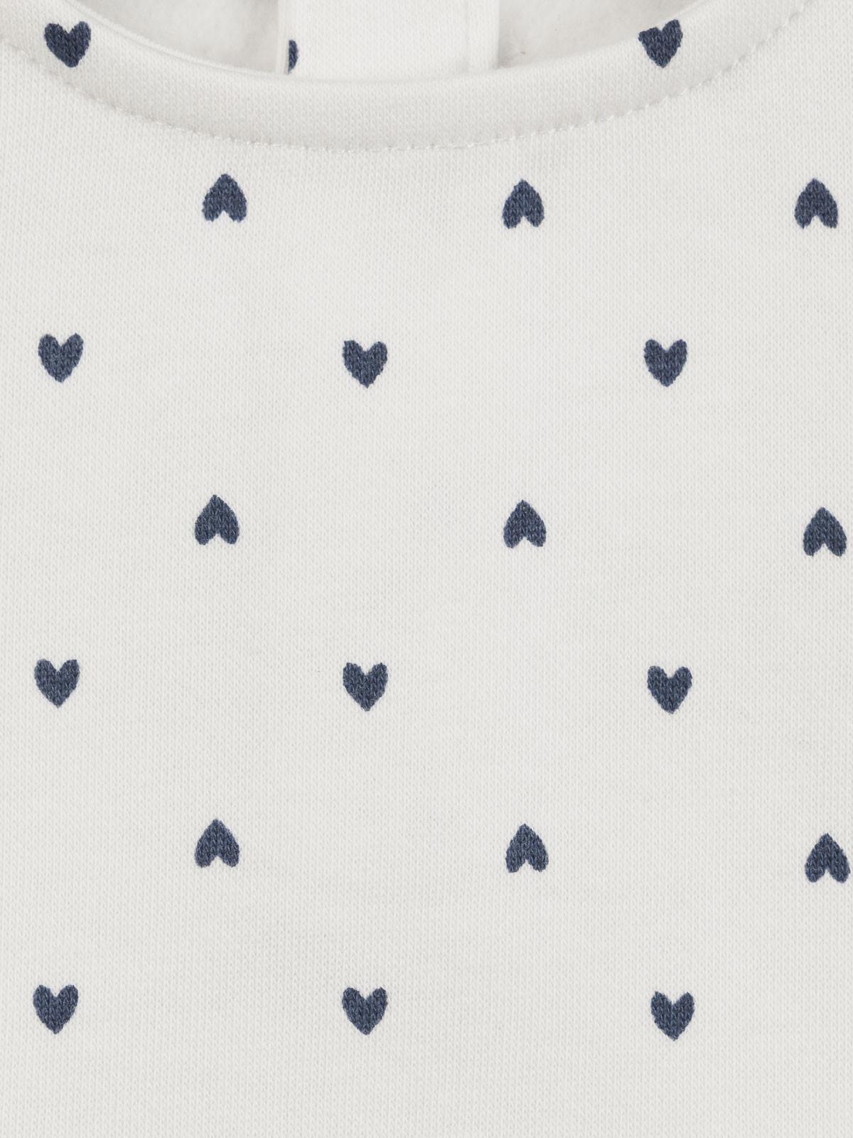 Sweat écru motif coeurs fille (3-36M)