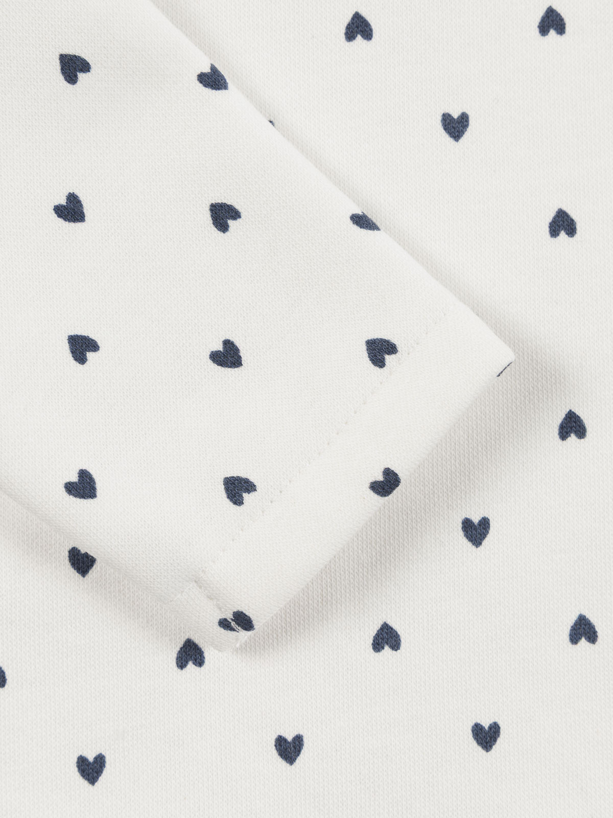 Sweat écru motif coeurs fille (3-36M)