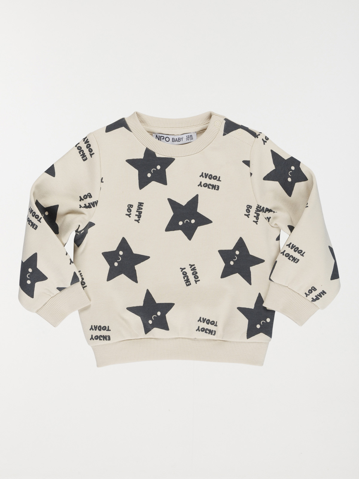 Sweat imprimé étoiles garçon (3-36M)