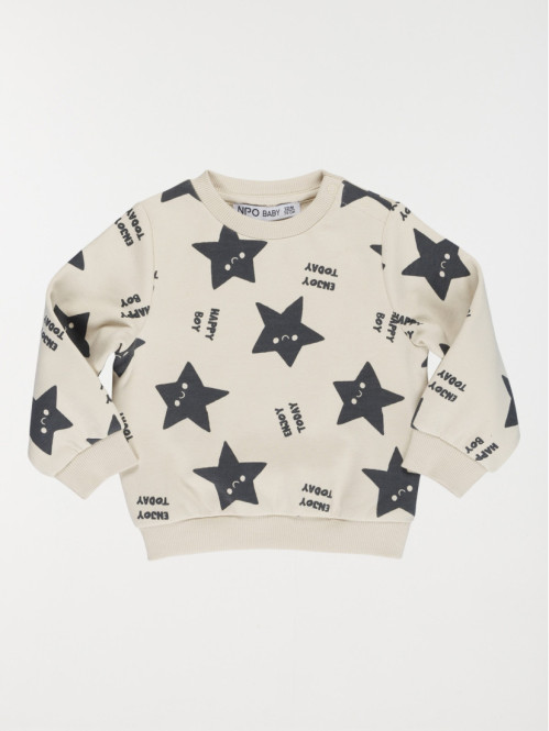 Sweat imprimé étoiles garçon (3-36M)