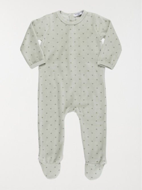 Dors-bien imprimé coeur fille (3-24M)