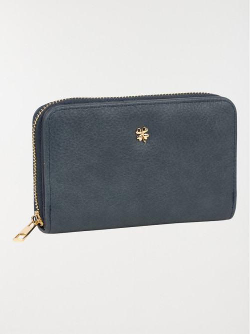 Portefeuille uni femme