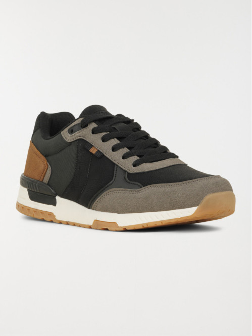 Baskets à lacets homme noir...