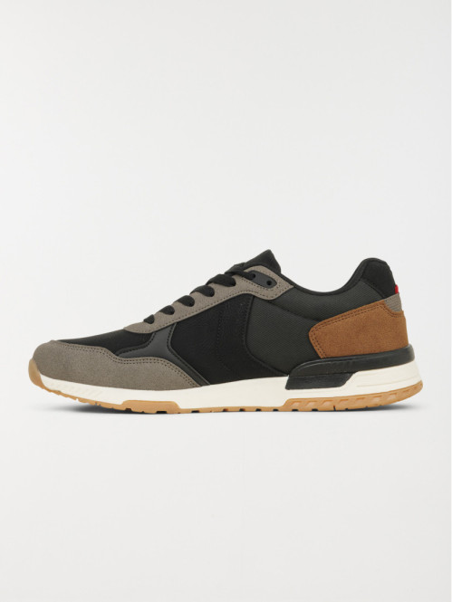 Baskets à lacets homme noir...