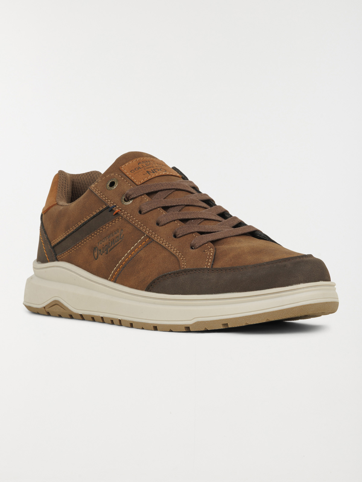 Baskets à lacets marrons homme (40-46)