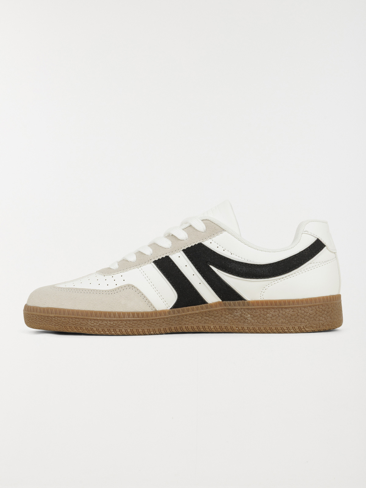 Basket blanche bande noire homme (41-46) Basket blanche bande noire homme (41-46)