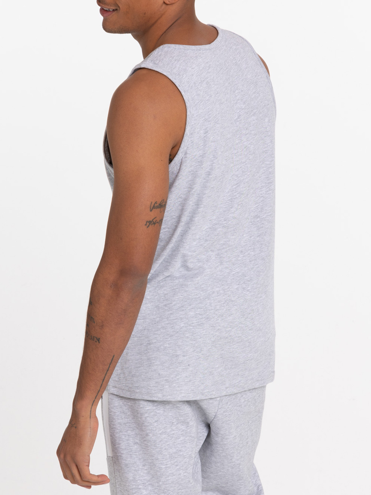 Débardeur gris chiné homme