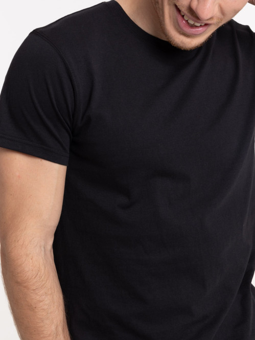 T-shirt uni noir homme T-shirt uni noir homme
