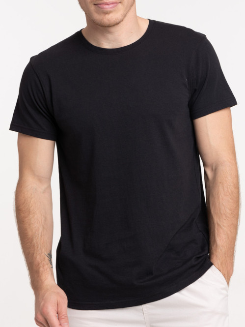 T-shirt uni noir homme