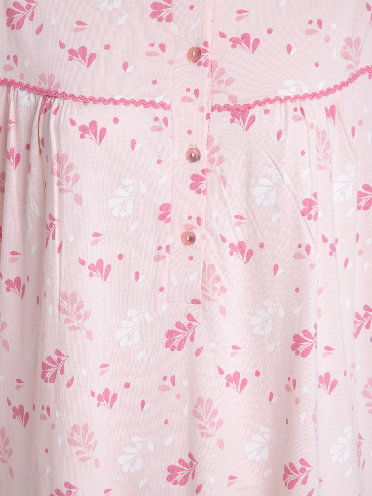 Chemise de nuit fleurie rose femme Chemise de nuit fleurie rose femme
