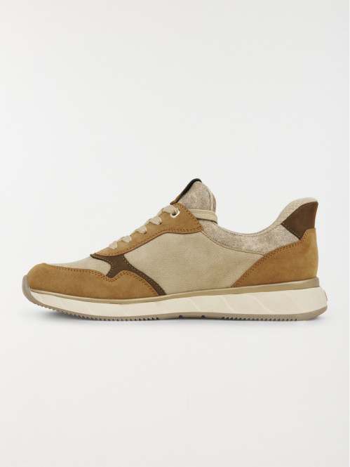 Baskets confort camel femme...