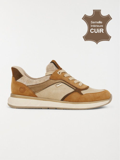 Baskets confort camel femme (36-41)
