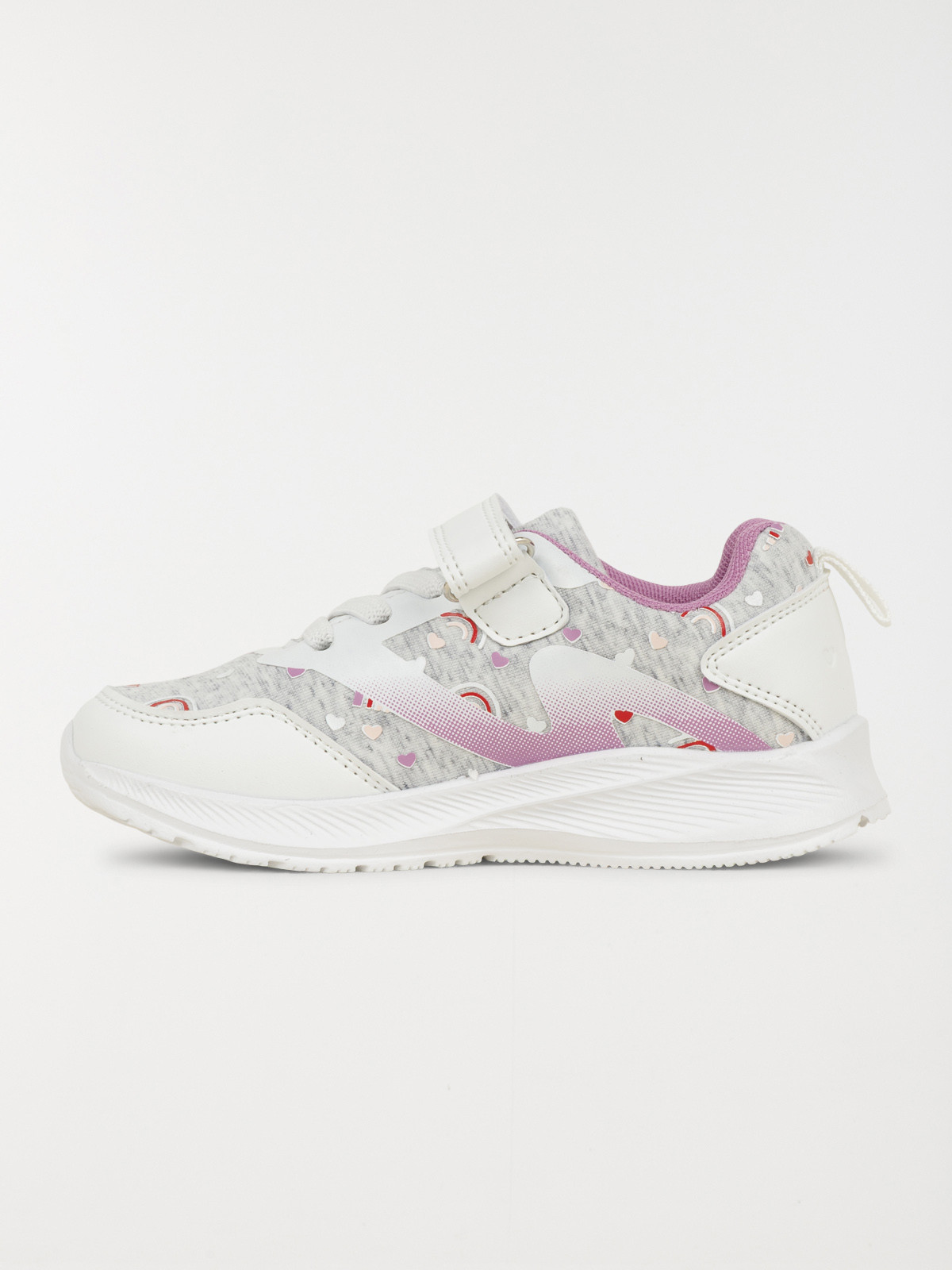 Basket arc-en-ciel coeur fille (24-30)