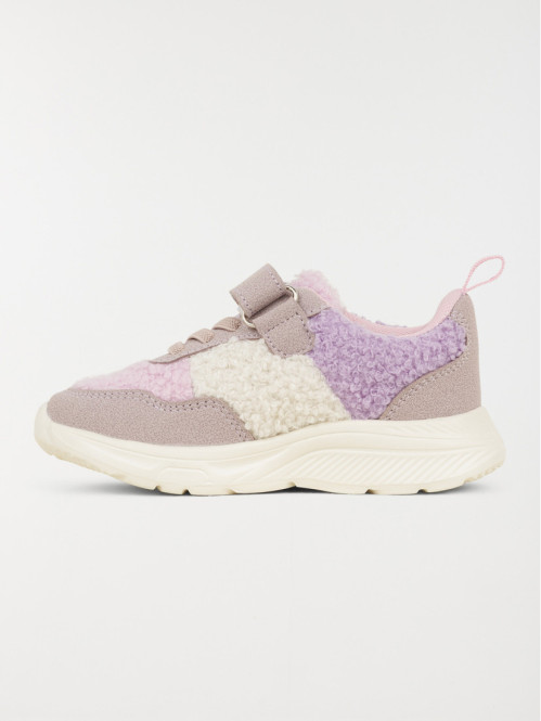 Basket sport scratch fleur fille (24-30)
