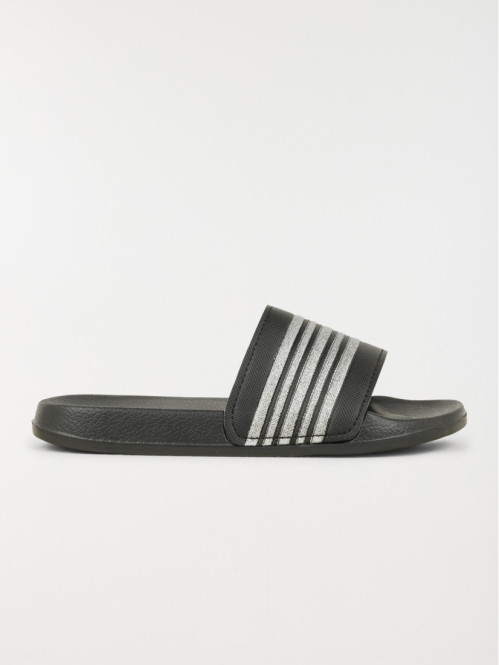 Claquette coloris noire femme (36-41)