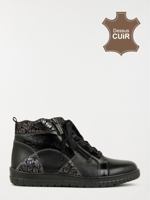 Bottines confort noires femme (36-41)