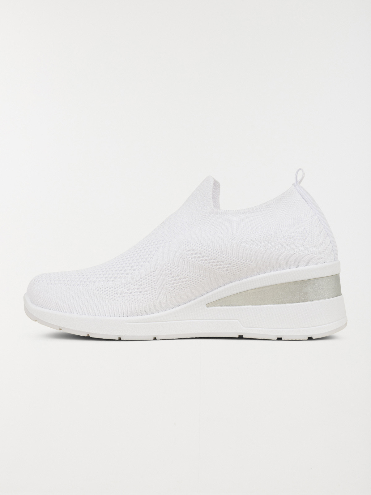 Basket blanche compensée femme (36-41) Basket blanche compensée femme (36-41)