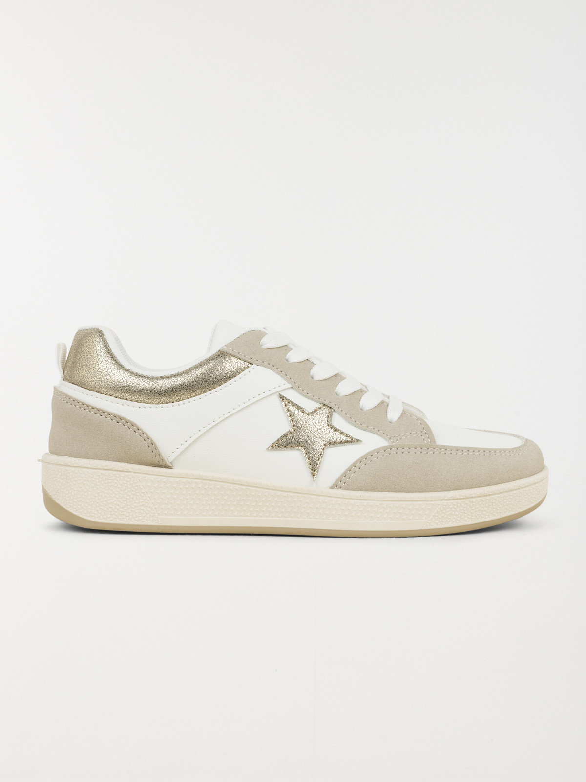 Basket blanche étoile femme (36-41)