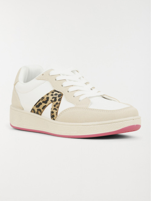 Basket bande léopard femme...