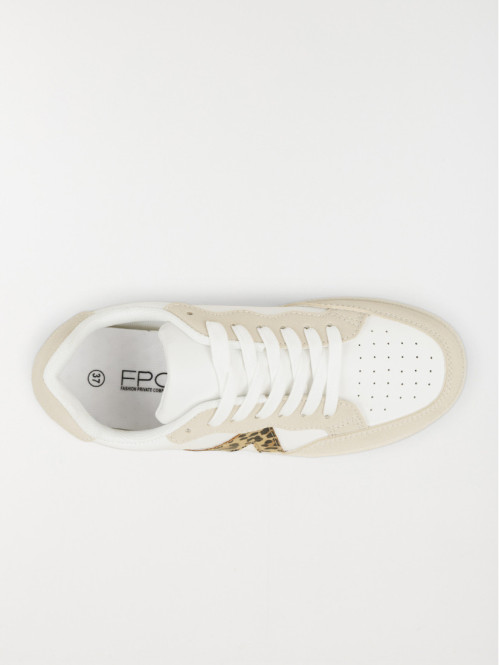 Basket bande léopard femme...