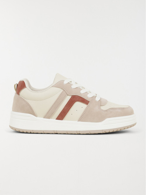 Baskets basses beiges femme...