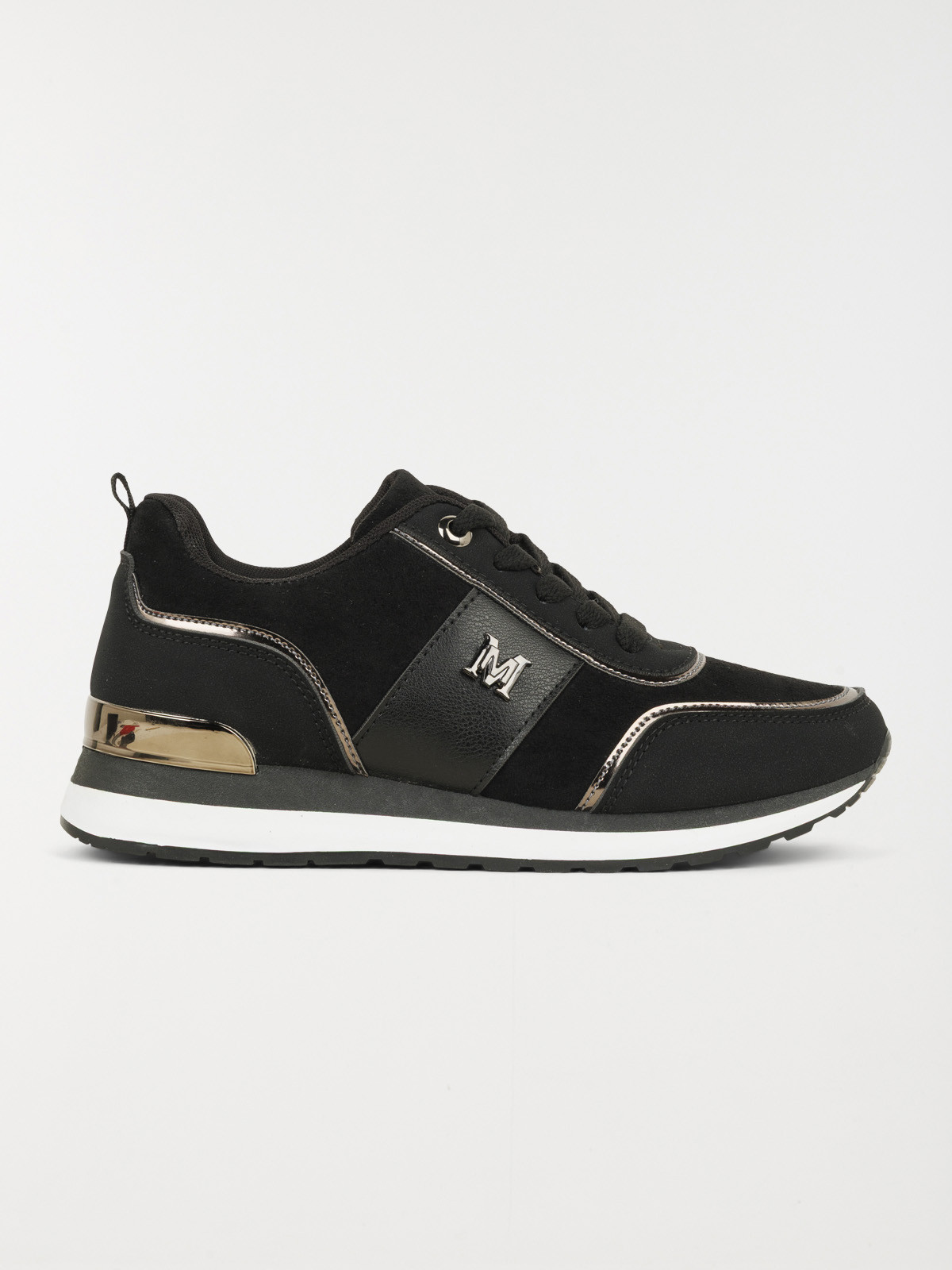 Baskets noires à lacet femme (36-41)