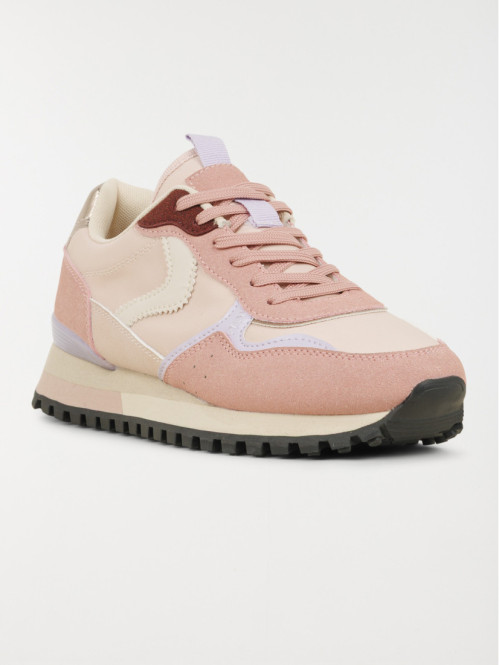 Baskets basses roses femme...