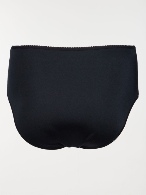 Slip ventre plat noir femme