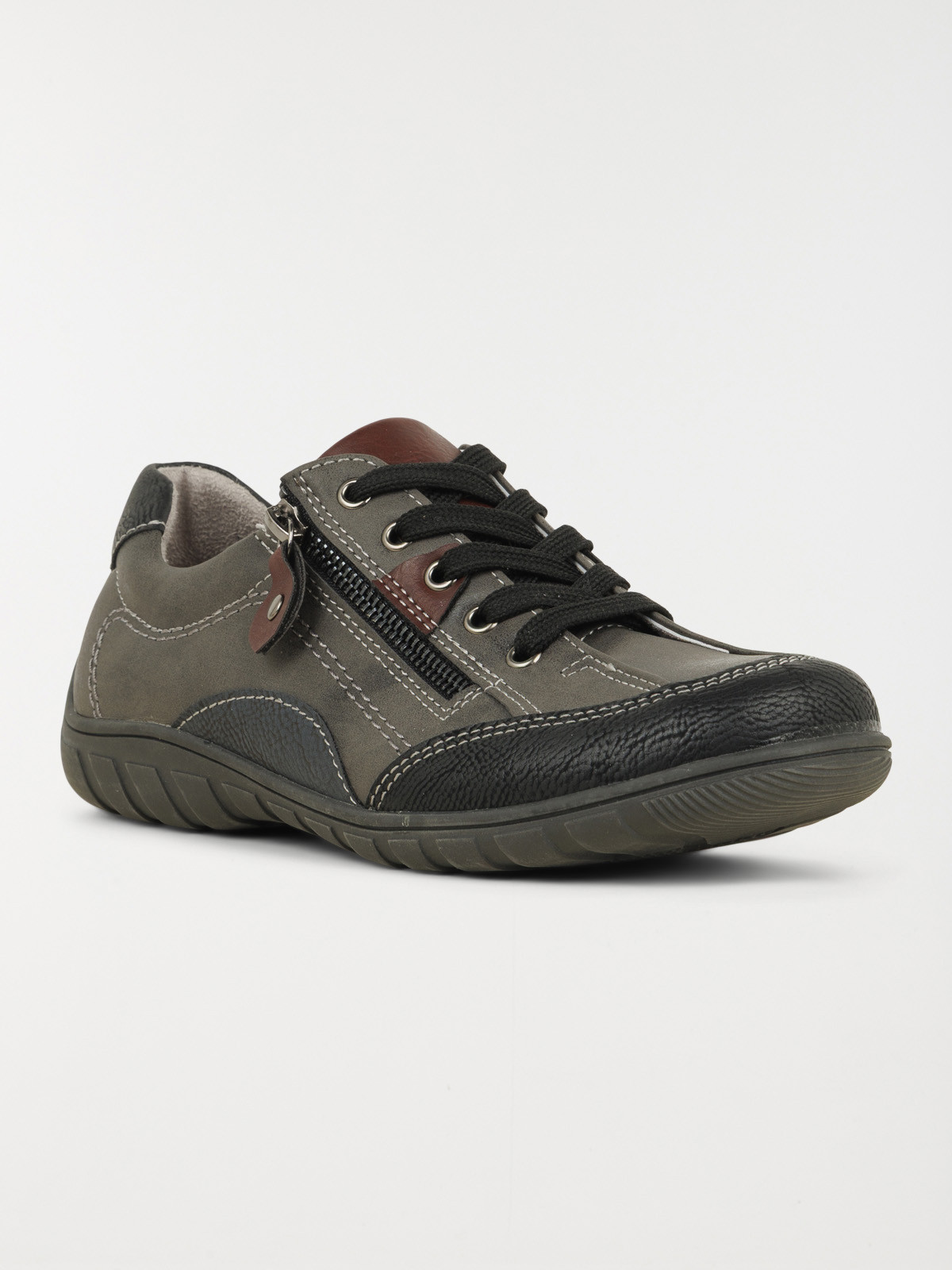 Baskets grises confort femme (37-42) Baskets grises confort femme (37-42)