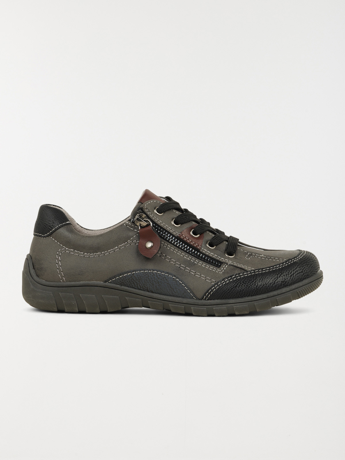 Baskets grises confort femme (37-42)