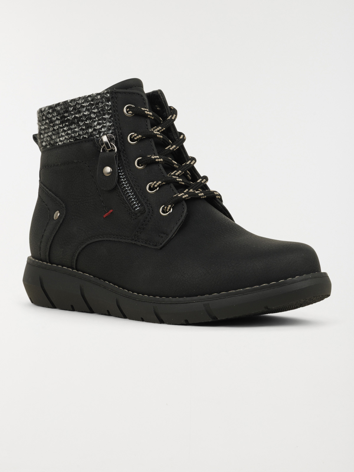 Baskets montantes zippées femme (37-42)