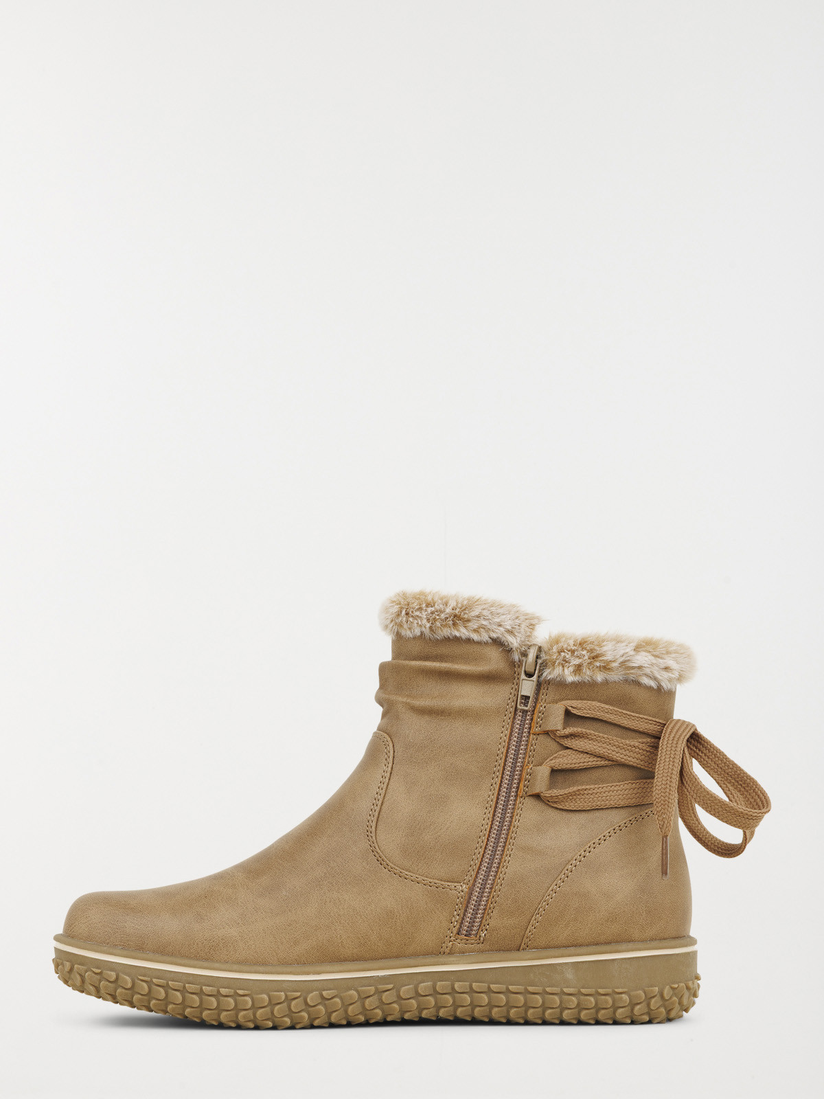 Boots à lacet marron femme (36-41) Boots à lacet marron femme (36-41)