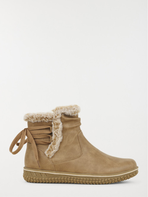 Boots à lacet marron femme (36-41)