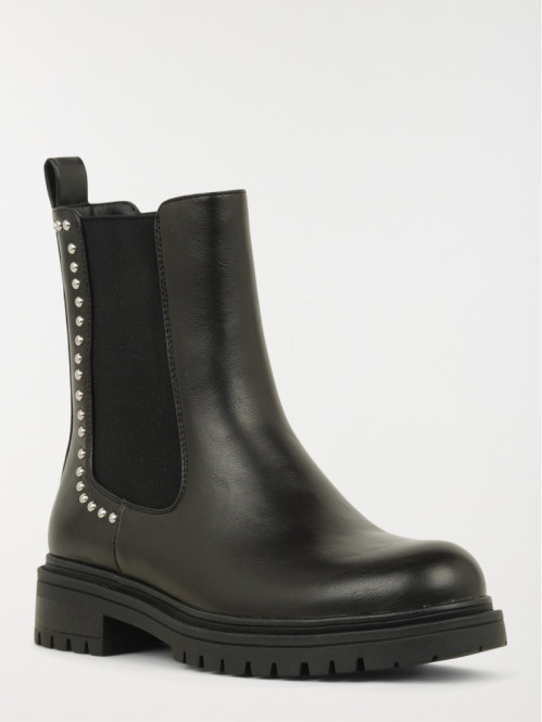 Bottines noires strass...