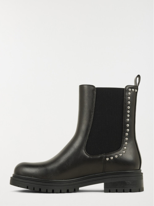 Bottines noires strass...