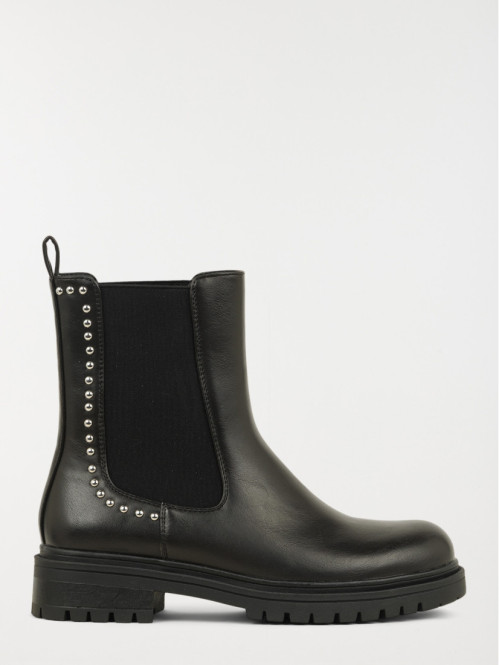 Bottines noires strass femme (36-41)