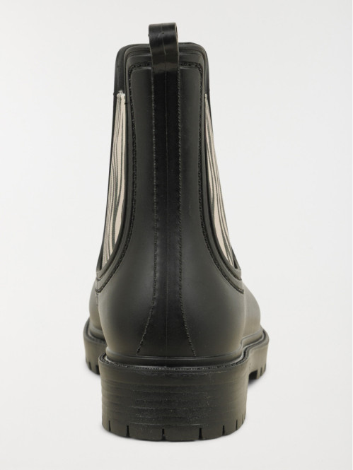 Bottines plates zébrées...