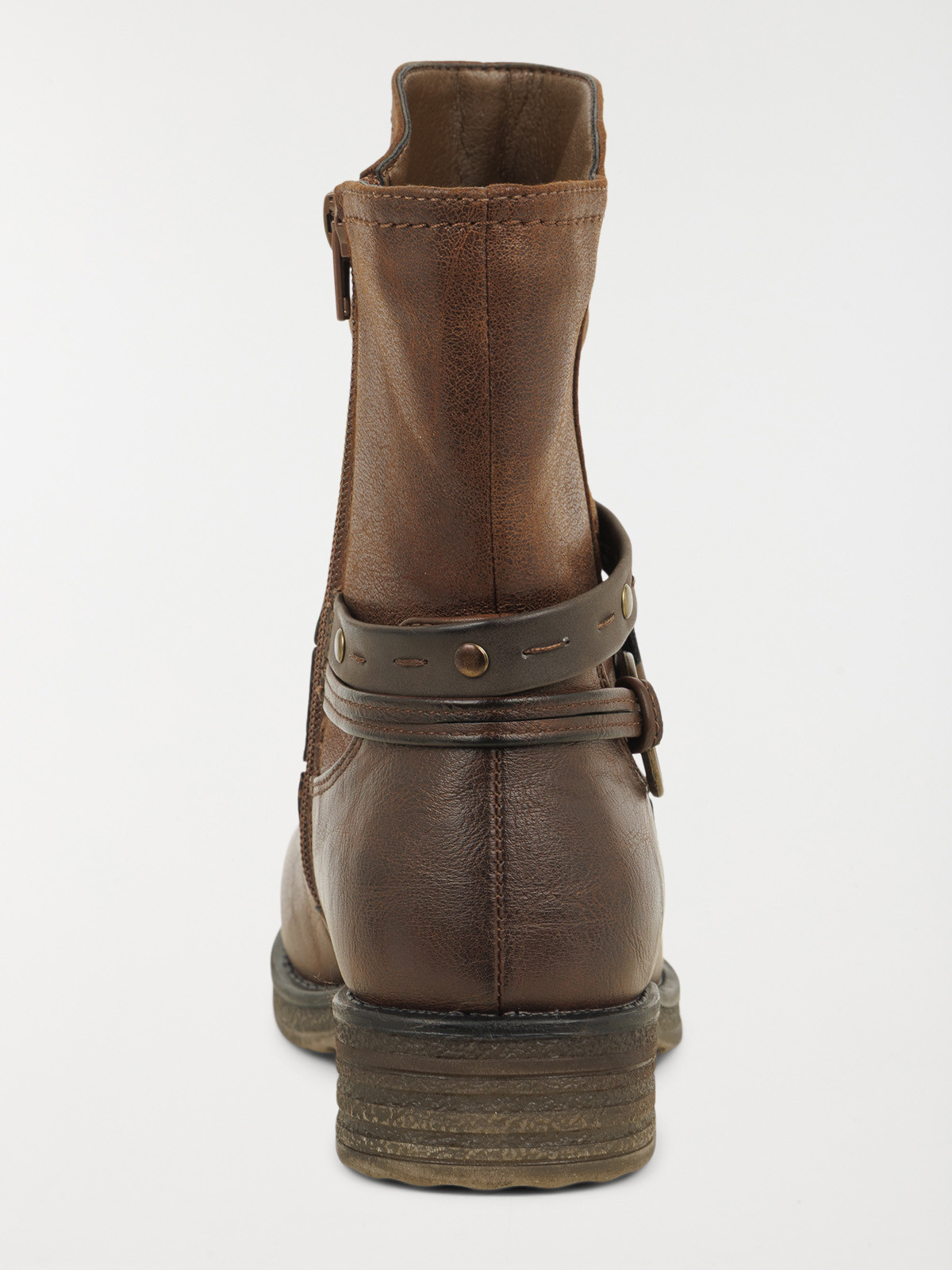 Bottines plates femme marron (36-41)
