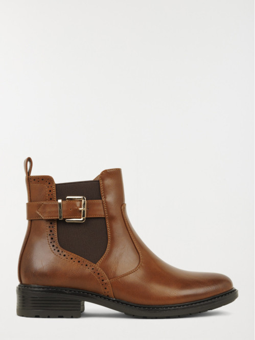 Bottine camel femme bride (36-41)