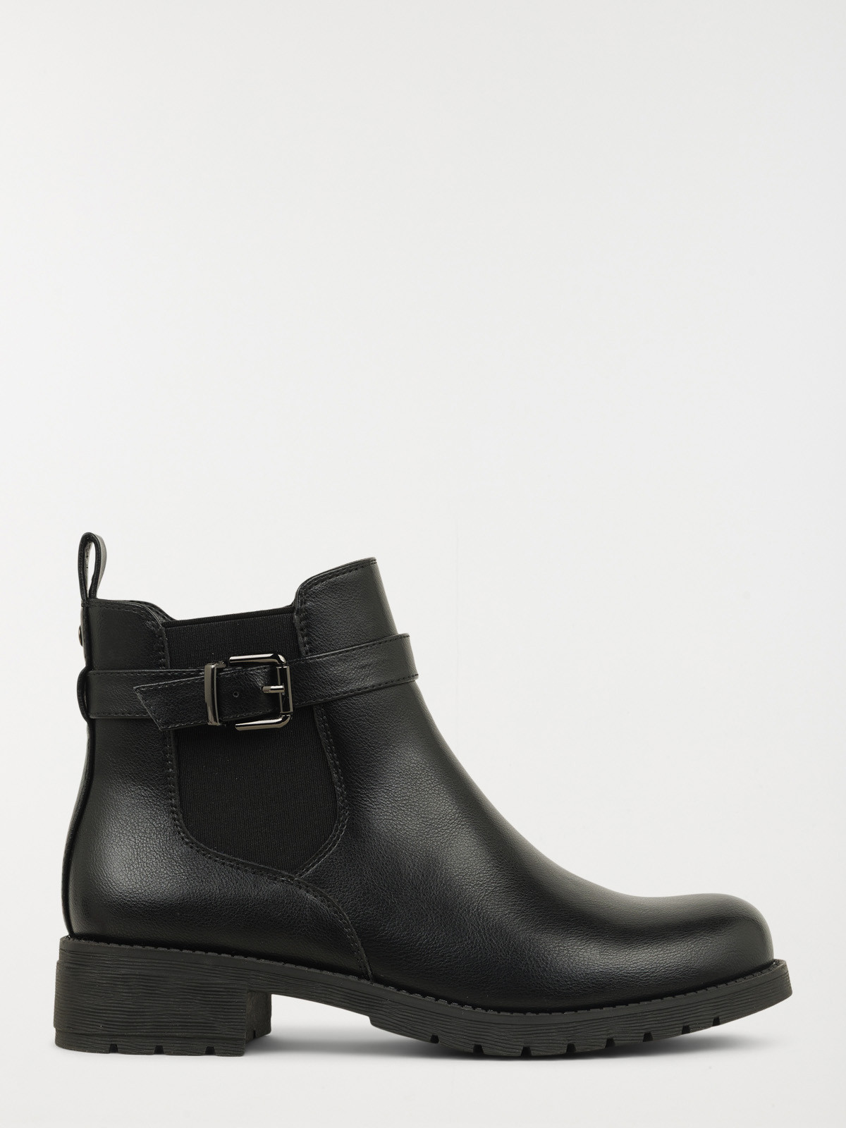 Bottine noire femme bride (36-41)