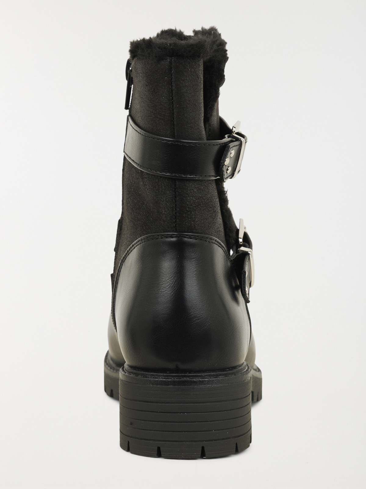 Bottines noires fourrées femme (36-41)