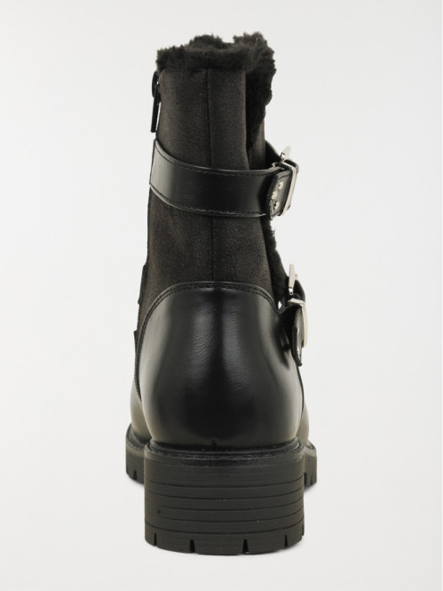 Bottines noires fourrées...