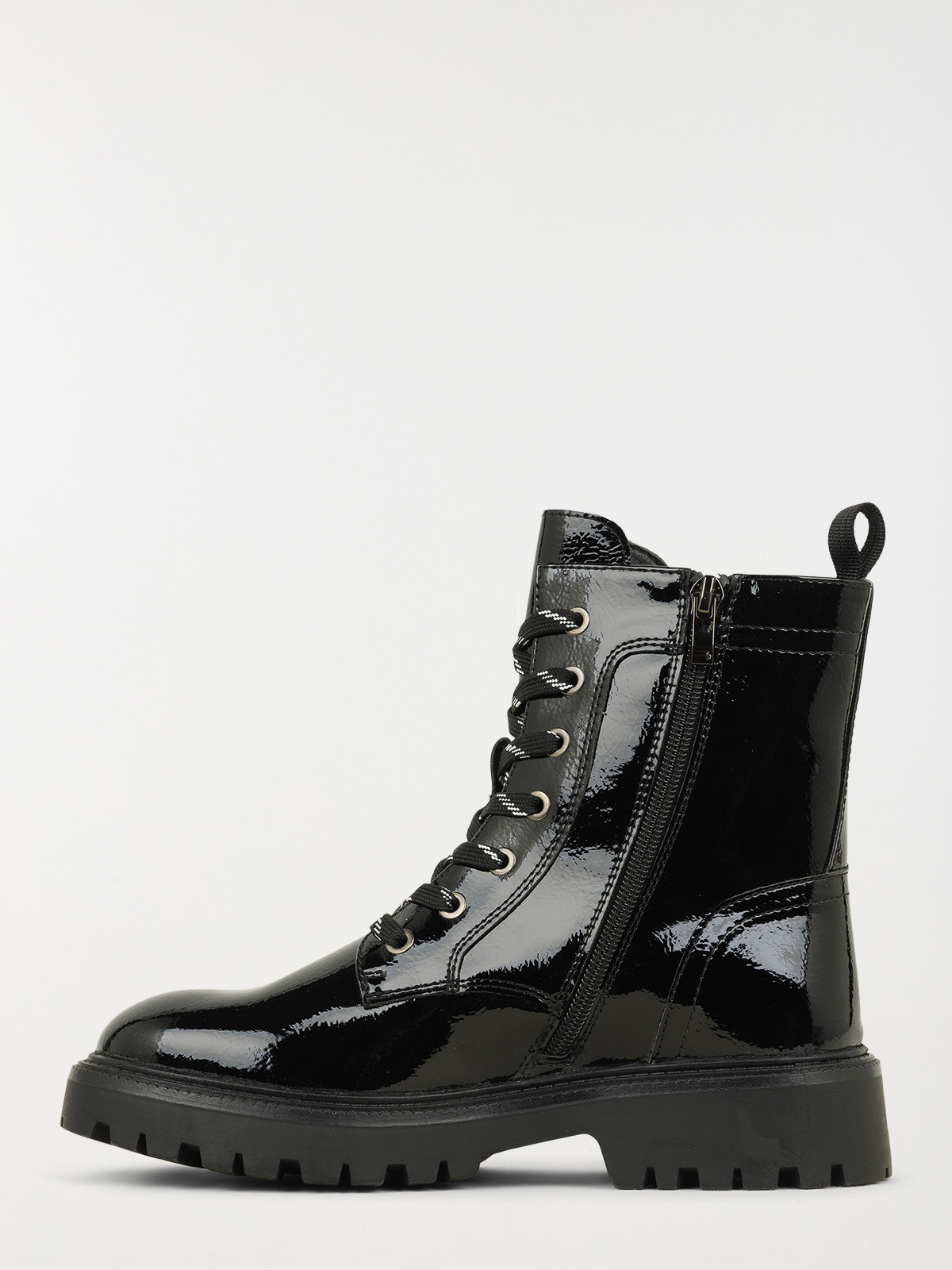 Bottines vernies à lacet femme (36-41)