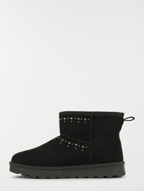 Boots noires strass femme...