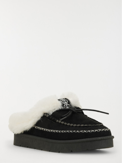 Chaussures fourrées noires...