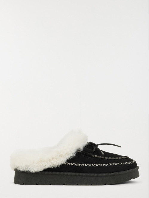 Chaussures fourrées noires femme (36-41)