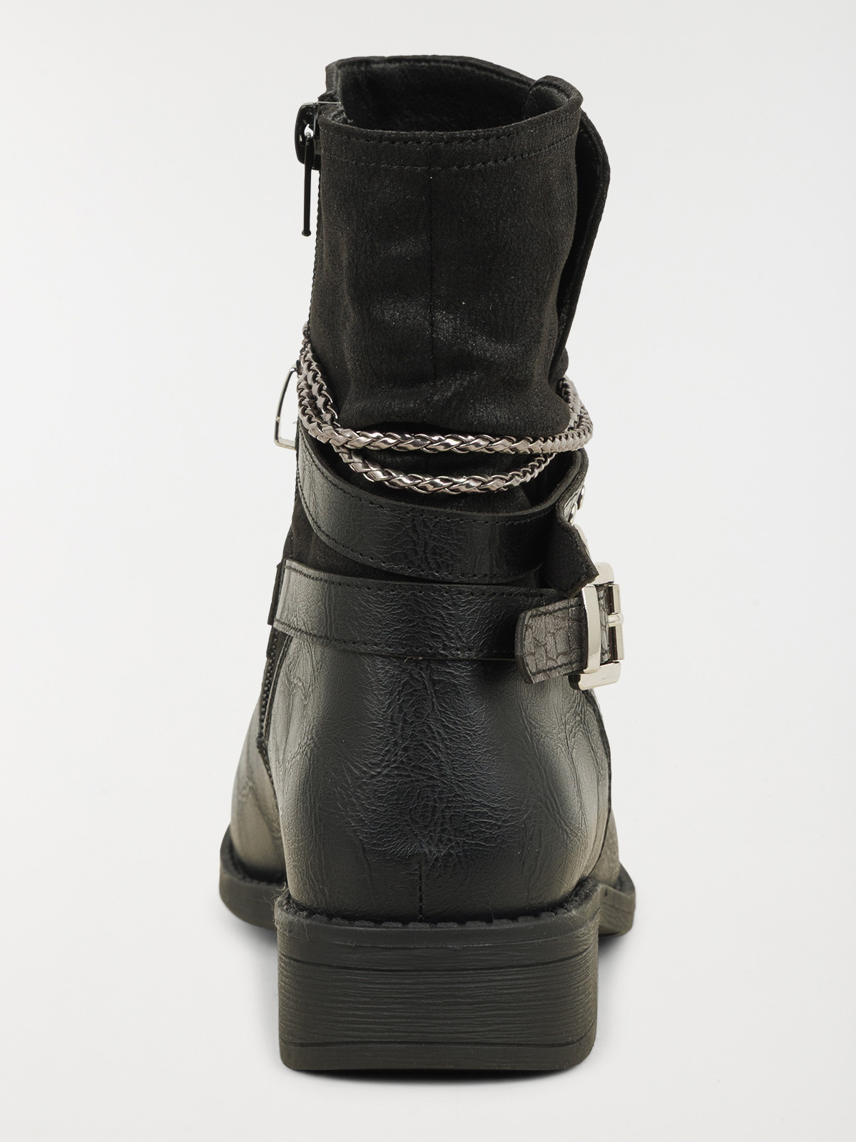 Bottines plissées brides femme (36-41)