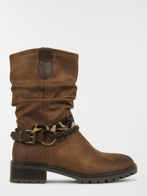 Bottines femme brides...